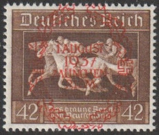 Deut. Reich: 1937, Blockmarke: Mi. Nr. 649, 42+108 Pfg. Galopprennen, München Riem.  **/MNH - Neufs