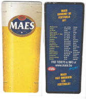 116a Brij. Maes Waarloos Bier Biére Rv Maes Schuimt De Fest. Af - Sous-bocks