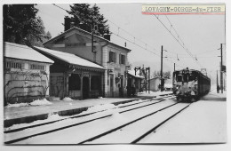 LOVAGNY HAUTE SAVOIE CARTE PHOTO + TRAIN RARE - Lovagny