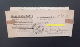 SBZ Gemeindekasse Schönwalde II über Velten B. Berlin Nach Berlin Spandau 20.12.45. - Lettres & Documents