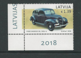 Letonia - Latvia 2018 “Automóviles” MNH/** - Letland