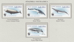 SOUTH AFRICA 1998 WWF Whales Mi 1177-1180 MNH(**) Fauna 585 - Balene