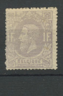 1F Pâle. *  N° 36 * Cote En 2022: 625,-€  Petite Charnière - 1869-1883 Leopoldo II