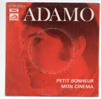 Vinyle  45T -   Adamo - Petit Bonheur , Mon Cinéma - Autres - Musique Française