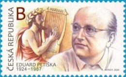 Czech Republic - 2024 - Personalities - Eduard Petiska, Czech Writer - Mint Stamp - Ungebraucht
