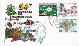 Fdc Filagrano: GIORNATA DEL FRANCOBOLLO (1982) No Viaggiata, Annullo  Speciale Genova - FDC