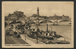 01371*GERMANY*DEUTSCHLAND*DRESDEN*DAMPSCHIFF-LANDUNGSPLATZ*1921 - Dresden