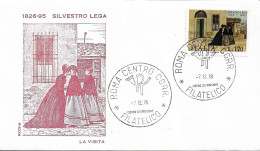 Fdc Rodia: SILVESTRO LEGA (1976) No Viaggiata, Annullo  Filatelico Roma - FDC