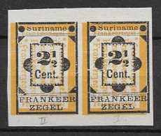 Suriname 1892, NVPH Ongetand Paar 22, 22a (SN 2923) - Suriname ... - 1975