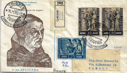 Fdc AICFDC/Italia: BEATO ANGELICO 1955; Raccomandata; AF_Trieste - FDC