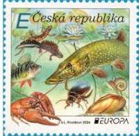 Czech Republic - 2024 - Europa CEPT - Underwater Fauna And Flora - Mint Stamp - Unused Stamps