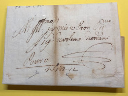 1650 PERUGIA X PESARO LETTERA SUBITO  MANOSCRITTO - ...-1850 Préphilatélie