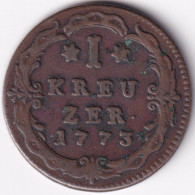 Hanau Münzenberg KM-111 1 Kreuzer 1773 - Kleine Munten & Andere Onderverdelingen