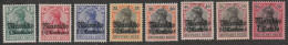 Deutsche Post In Marokko: 1905, 47/54, Freimarken Des Deut. Reiches, Germania, */MNH - Deutsche Post In Marokko