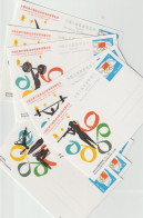 Olympic Games In Los Angeles 1984 - Nine Chinese Postal Stationaries Commerating Gold Medals Mint - Estate 1984: Los Angeles