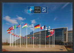 Portugal 2024 Carte Entier Postal 75 Ans OTAN Alliance Militaire Drapeaux Stationery NATO 75 Years Military Flags - NATO
