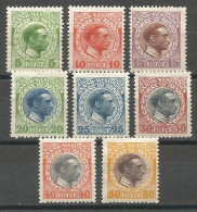 Denmark Danish West Indies Sc.#51-58 Complete Set Mint Hinged / MH / * 1915 - Dänische Antillen (Westindien)