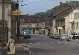 CLOUANGE  -  MOSELLE  -  (57)  -  PEU  COURANTE  CPSM  ANIMEE  -  VEHICULES  ANCIENS  -  LA  RUE  FOCH. - Otros & Sin Clasificación