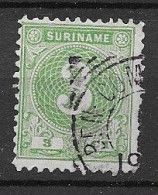 Suriname 1890, NVPH 19A Gestempeld BEN. COMMEWIJNE (SN 2931) - Suriname ... - 1975