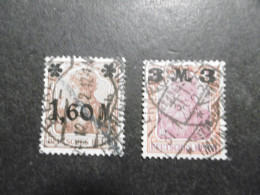 Deutsches Reich Mi. 154 + 155 Ia Gestempelt Gepr.Infla - Used Stamps