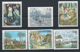 Monaco N°967/72** (MNH) 1974 - Tableaux D'Impressionnistes - Ungebraucht