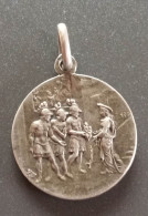 Pendentif Médaille Religieuse Début XXe Argent 800 "Notre-Dame De Liesse" Religious Medal - Religion & Esotérisme
