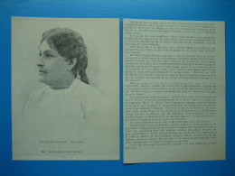 (1895) Portrait De Marie-Caroline MIOLAN-CARVALHO, Cantatrice Française (1827-1895) - Zonder Classificatie