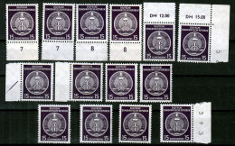 DDR - East Germany 1957 ⁕ Official / Dienstmarke 15 Pf. Mi.36 Perf. 13:12½ ⁕ 14v MNH - Ongebruikt