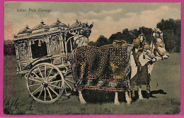 Ag3786  - INDIA - VINTAGE POSTCARD  - Ethnic, Indian State Carriage - Indien