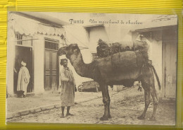 Tunis   Un Marchand De Charbon 1914 - Túnez