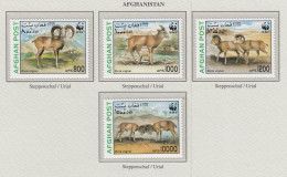AFGHANISTAN 1998 WWF Animals Sheep Mi 1819-1822 MNH(**) Fauna 593 - Ungebraucht