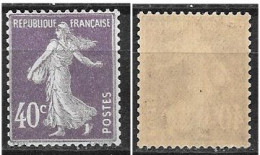 Semeuse - 40 C. Violet (II) - (1927) - Y & T N° 236 ** - Unused Stamps