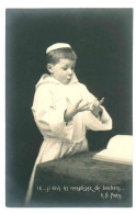 CPA / PHOTO . Enfant Le Petit Prédicateur . Petit Moine . N° IX . Edit : A.N - Ritratti