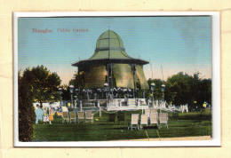 CPA  CHINE CHINA SHANGHAI ANIMATED PUBLIC GARDEN KIOSK   Old Postcard - Chine