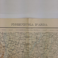 Carta Geografica Militare - Fiorenzuola D'Arda  Dell'anno 1908 Scala 1 A 100.000 - Carte Geographique