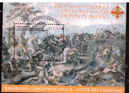 PIA  -  ITALIA  - 2012  : 1700° Della Battaglia Di Ponte Milvio   -  (SAS Bf 87) - Blocks & Sheetlets