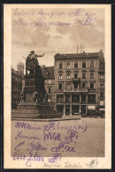 AK München, Restaurant Hoftheater Mit Denkmal, Residenzstrasse 12  - Theater