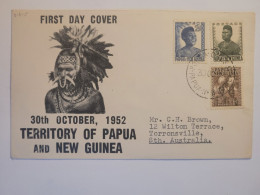 FDC 1952 - Papúa Nueva Guinea