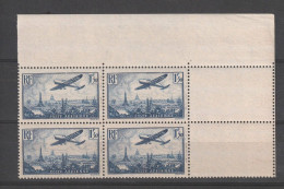 France Bloc 4 YT PA 9 Survol Paris N** MNH - 1927-1959 Nuovi