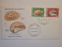 FDC 1980 DJIBUTI - Schelpen