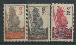 Gabon  N° 88 / 89 + 94  XX Timbres Surchargés : Partie De Série  Les 3 Valeurs  Sans Charnière, TB - Ongebruikt