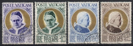 Vatican City 1951 Mi 174-177 Cancelled  (SZE2 VTC174-177) - Päpste