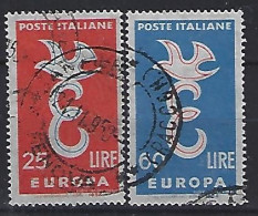 Italy 1958  Europa  (o) Mi.1016-1017 - 1946-60: Usati