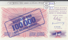 BILLETE BOSNIA HERZEGOVINA 100.000 DINARA 1993 P-34b  - Other - Europe