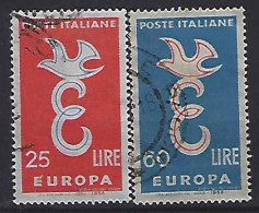 Italy 1958  Europa  (o) Mi.1016-1017 - 1946-60: Usati