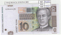 BILLETE CROACIA 10 KUNA 2001 P-38a  - Otros – Europa