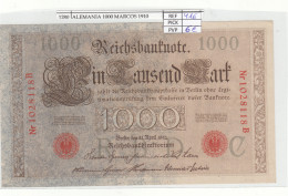 BILLETE ALEMANIA 1.000 MARCOS 1910 P-44b/1  - Sonstige – Europa