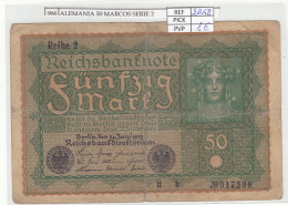 BILLETE ALEMANIA 50 MARCOS 1919 P-66a/2 - Andere - Europa