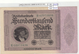 BILLETE ALEMANIA 100.000 MARCOS 1923 P-83a/1 - Altri – Europa