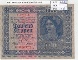 BILLETE AUSTRIA 1.000 KRONEN 1922 P-78 - Altri – Europa